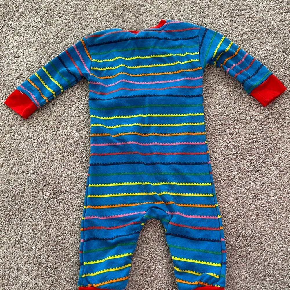 Adidas & Lego Boys One Piece Striped  PJ w Pocket

Size 12M - Picture 2 of 6